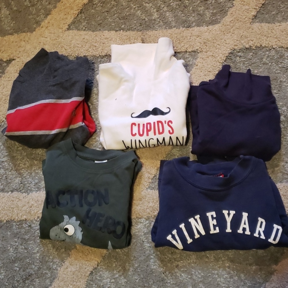 5 long sleeves 2t